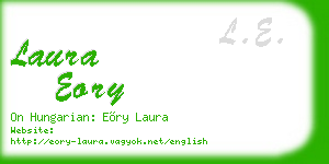 laura eory business card